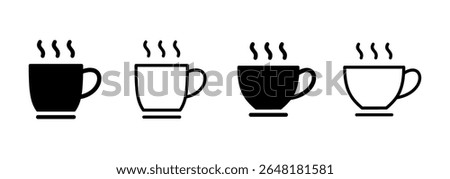 coffee cup icon logo design. cup a coffee sign and symbol