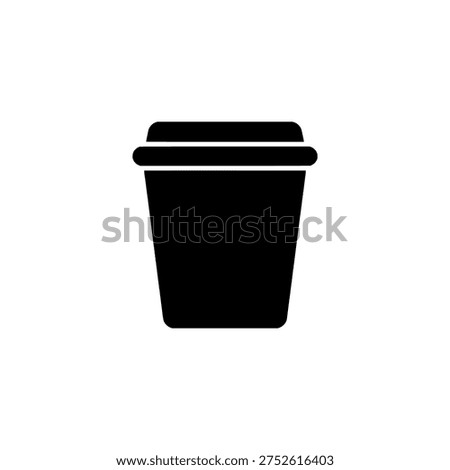 Coffee cup icon logo design. Cafe beverage sign and symbol. Coffee cup icon. Takeaway drink and espresso shop.