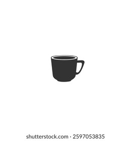 Coffee cup icon logo flat vector design