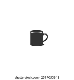 Coffee cup icon logo flat vector design