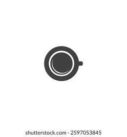 Coffee cup icon logo flat vector design