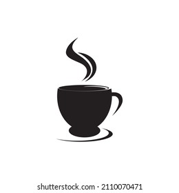 Coffee cup icon logo free vector