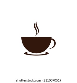 Coffee cup icon logo free vector