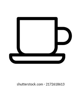 Kaffeetassen-Symbol oder Logo einzeln auf Zeichen, Vektorgrafik - hochwertige Vektorsymbole in schwarzem Stil
