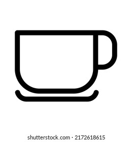 icono de taza de café o logotipo símbolo de signo aislado ilustración vectorial - iconos vectoriales de estilo negro de alta calidad

