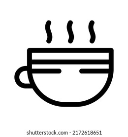 Kaffeetassen-Symbol oder Logo einzeln auf Zeichen, Vektorgrafik - hochwertige Vektorsymbole in schwarzem Stil
