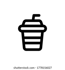 Coffee Cup Icon Logo Template Vector Design Illustration
