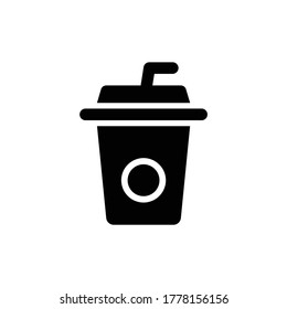 Icono de la copa de café Icono de plantilla Vector Ilustración de diseño