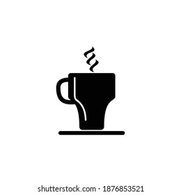 coffee cup icon, logo vector symbol