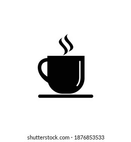 coffee cup icon, logo vector symbol