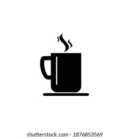 coffee cup icon, logo vector symbol