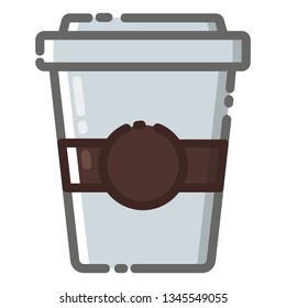 Coffee cup icon with MBE style you can use for all kinds of projects