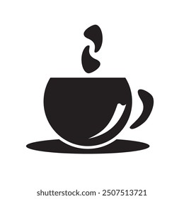 Coffee cup icon modern stylization