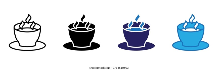 Icono de taza de café Multi Style Ilustración vectorial
