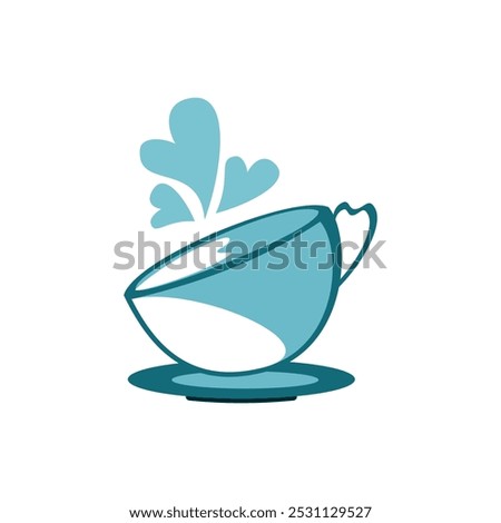 Coffee cup icon on background for graphic and web design. Simple sign. Internet concept symbol.  Bright colored simple icon illustration. Coffee shop symbol graphic design element