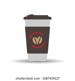 coffee cup Icon on white background. simple illustration