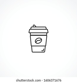 Coffee cup icon on white background. Coffee cup icon on white background. Coffee cup icon on white background. 