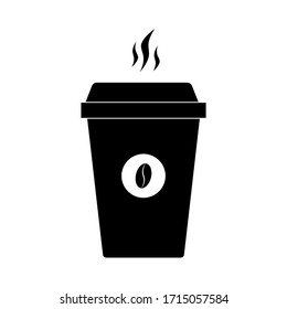 Coffee cup icon on white background.Paper coffee cup. Vector.