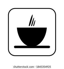 Coffee cup icon on white background. Vector illustration.