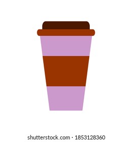 Coffee cup icon on white background. Vector illustration.