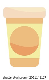 coffee cup icon on white background