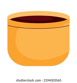 icono de taza de café sobre fondo blanco