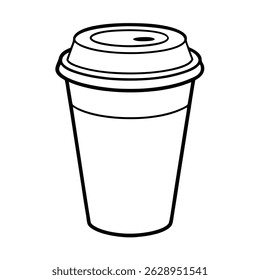 Coffee Cup Icon on white background
