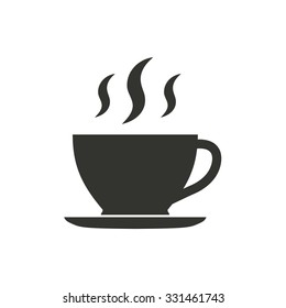 Coffee cup   icon  on white background. Vector illustration.