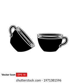 Coffee cup icon, outline vector sign, linear pictogram isolated on white. Symbol, logo illustration