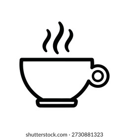 Kaffeetasse Symbol Umriss Vektor einzelne Design