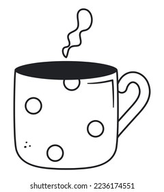 icono de taza de café sobre blanco