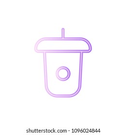 Coffee cup icon paper cup