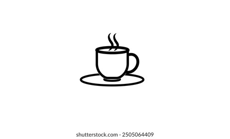 Coffee cup icon png format vector icon 