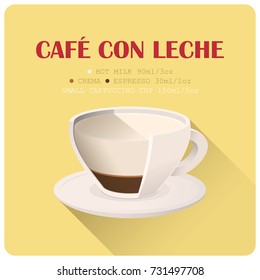 Coffee cup icon with recipe. Vector illustration.