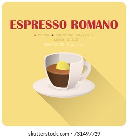 Coffee cup icon with recipe. Vector illustration.