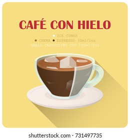 Coffee cup icon with recipe. Vector illustration.