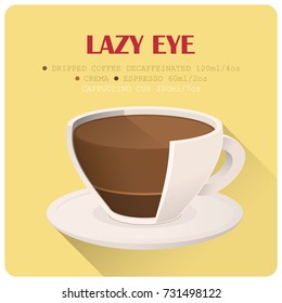 Coffee cup icon with recipe. Vector illustration.