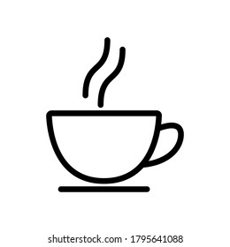 Juego de iconos de la taza de café. Colección de tazas de té de café. Icono de bebida caliente.