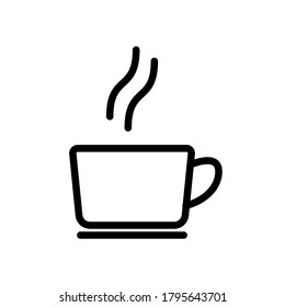 Coffee cup icon set. Cups of coffee tea collection. Hot drink icon.