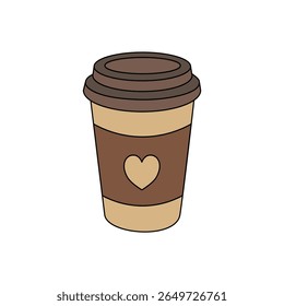 Coffee cup icon set. Cups of coffee tea collection. Hot drink icon. Disposable cup. Minimalist black coffee cup icon with steam, perfect for branding, menus, or digital products.