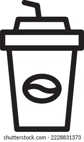 Coffee cup icon set. Disposable cup of coffee. Coffee To Go. Disposable coffee cup.