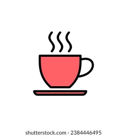coffee cup icon set illustration. cup a coffee sign and symbol