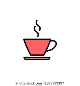coffee cup icon set illustration. cup a coffee sign and symbol