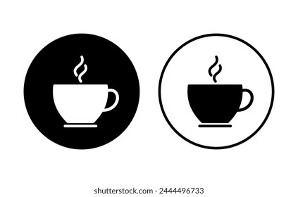 Coffee cup icon set. cup a coffee icon vector.