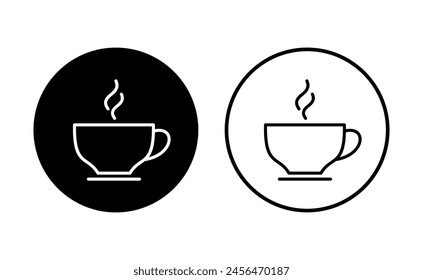 Coffee cup icon set. cup a coffee icon vector.