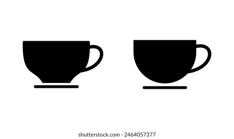 Coffee cup icon set. cup a coffee icon vector.