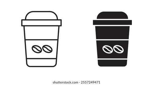 coffee cup Icon set. vector illustration set