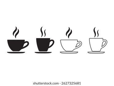 Conjunto de iconos de taza de café. taza de un Vector de iconos de café