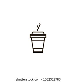 coffee cup icon. sign design