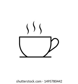 Coffee cup icon, Coffee cup sign vector